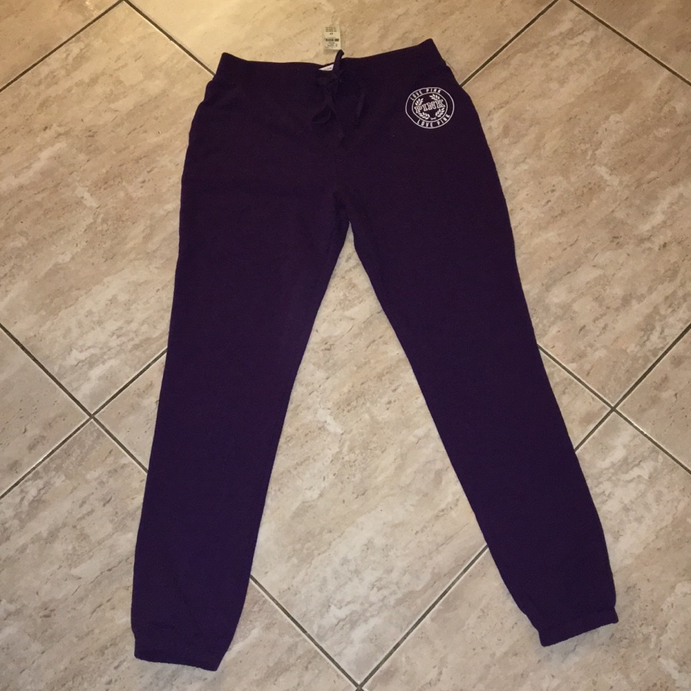 NWT Victoria’s Secret Purple Jogger Pants - SMALL